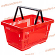 Корзина-пластик (20л) с 2-я ручк, цвет-красный - uralbiznesstroi.ru – Москва