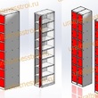  Шкаф сумочный разборный 400х500х1850 (ШхГхВ) 1х секционный 8-ячеечный S-0,7 мм (Дополнительная секция) - uralbiznesstroi.ru – Москва