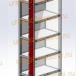  Шкаф сумочный разборный 300х500х1850 (ШхГхВ) 1х секционный 8-ячеечный S-0,7 мм (Дополнительная секция) - uralbiznesstroi.ru – Москва