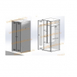 Шкаф хозяйственный 1850*600*500 двухсекционный - uralbiznesstroi.ru – Москва