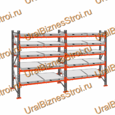 Стеллаж с выкатными платформами  2500*3600*1050 5 яруса 20 платформ - uralbiznesstroi.ru – Москва