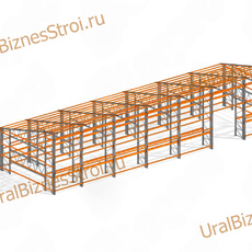 Самонесущий склад 7000*20000*7000мм 3 яруса - uralbiznesstroi.ru – Москва