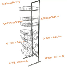 Стойка прикассовая 1800х600х350 , 7 корзин - uralbiznesstroi.ru – Москва