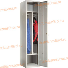 Шкаф гардеробный двухсекционный (1 дверь) 1850*500*400 S-0,8мм - uralbiznesstroi.ru – Москва