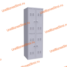 Шкаф гардеробный 4 секционный 4 двери 1850*500*700 S-0,6мм - uralbiznesstroi.ru – Москва