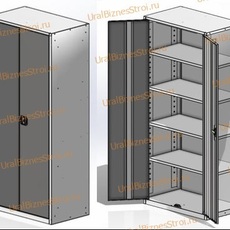 Шкаф архивный 1850*850*400 2-дверный - uralbiznesstroi.ru – Москва