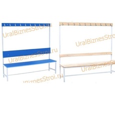 Скамья гардеробная 1стороння 450(1650)*375*2000 - uralbiznesstroi.ru – Москва