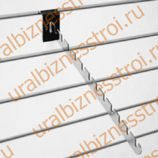 F 110 Держатель наклонный с 10-ю выемками, 400 мм, хром - uralbiznesstroi.ru – Москва