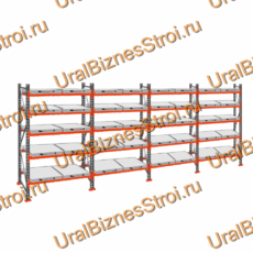 Стеллаж с выкатными платформами  3000*7200*1050 5 ярусов 40 платформ - uralbiznesstroi.ru – Москва