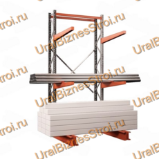 Стеллаж консольный односторонний 3000x1150x1070 мм легкий 3 яруса - uralbiznesstroi.ru – Москва