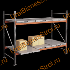 Стеллаж с выкатными платформами  2500*2700*1050 2 яруса 6 платформ - uralbiznesstroi.ru – Москва
