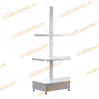 Торговые торцевые стеллажи 1450*500 3 полки - uralbiznesstroi.ru – Москва