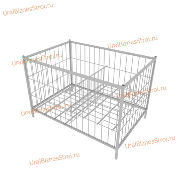 Корзина экспозиционная 1200х600х850(400) - uralbiznesstroi.ru – Москва