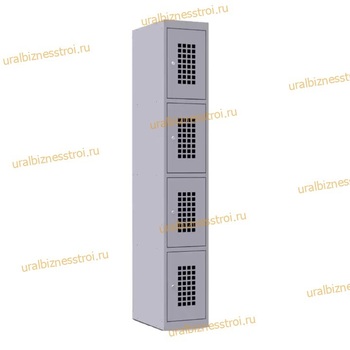  Шкаф сумочный разборный 400х500х1850 (ШхГхВ) 4-ячеечный 1х секционный S-0,8мм (Основная секция) - uralbiznesstroi.ru – Москва