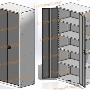 Шкаф архивный 1850*850*400 2-дверный - uralbiznesstroi.ru – Москва