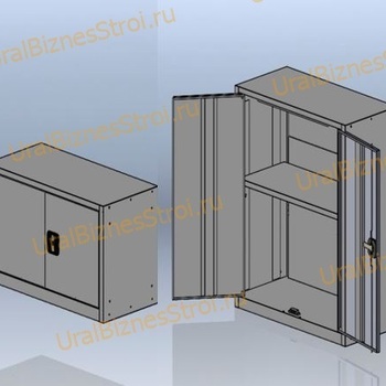Антресоль для шкафа архивного 925*850*400 2-дверный - uralbiznesstroi.ru – Москва