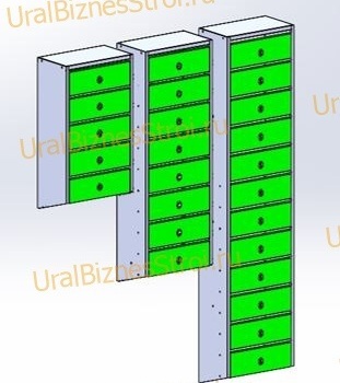 Ящик почтовый 500*200*320 наклонный - uralbiznesstroi.ru – Москва