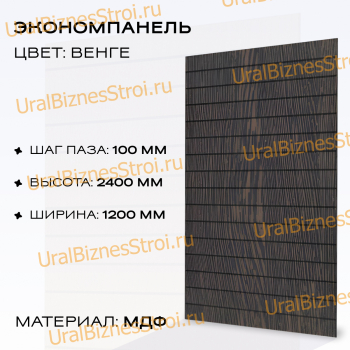 Экономпанель 1200*2400 венге (вертикально) - uralbiznesstroi.ru – Москва
