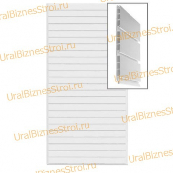 Экономпанель 1200*2400 РР пластик белая (вертикально) - uralbiznesstroi.ru – Москва