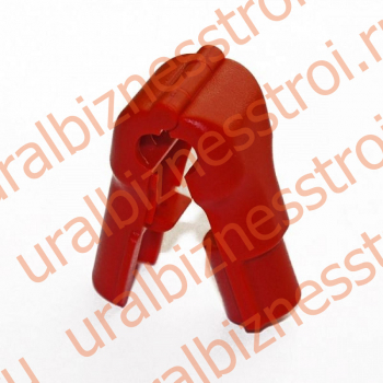 SO56-6 Противокражный замок пластиковый на крючок d=5мм,красный - uralbiznesstroi.ru – Москва
