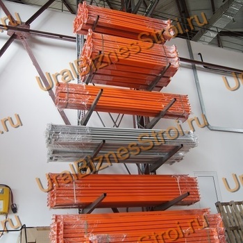 Стеллаж консольный двусторонний 2000x1270x2000 мм легкий 3 яруса - uralbiznesstroi.ru – Москва